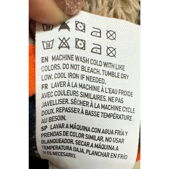 American Eagle Sherpa Fleece Jacket Brown w/ Orange Trim Size M. - Picture 8 of 8